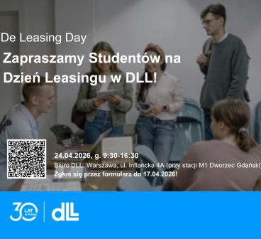 Weź udział w&nbsp;De Leasing Day, bezpłatnym warsztacie organizowanym przez DLL 24 kwietnia!