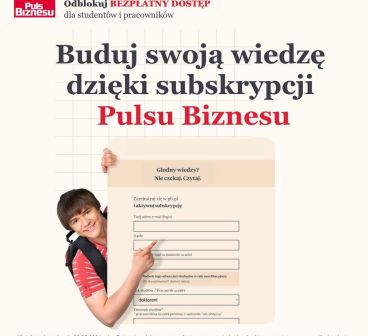 Puls Biznesu zapewnia studentom WZ UW bezpłatny dostęp do subskrypcji studenckiej!
