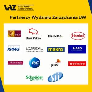 Rozpocznij swoją ścieżkę kariery z partnerami Wydział Zarządzania Uniwersytetu Warszawskiego!