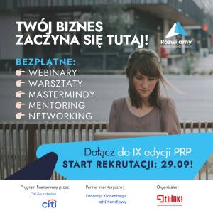 Zapraszamy do udziału w IX edycji Programu Rozwoju Przedsiębiorczości (PRP)!