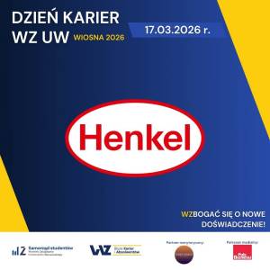 Henkel – wystawcą na Dniu Karier WZ UW – wiosna 2026 (17-18 marca br.)