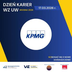KPMG Polska – wystawcą na Dniu Karier WZ UW – wiosna 2026 (17-18 marca br.)